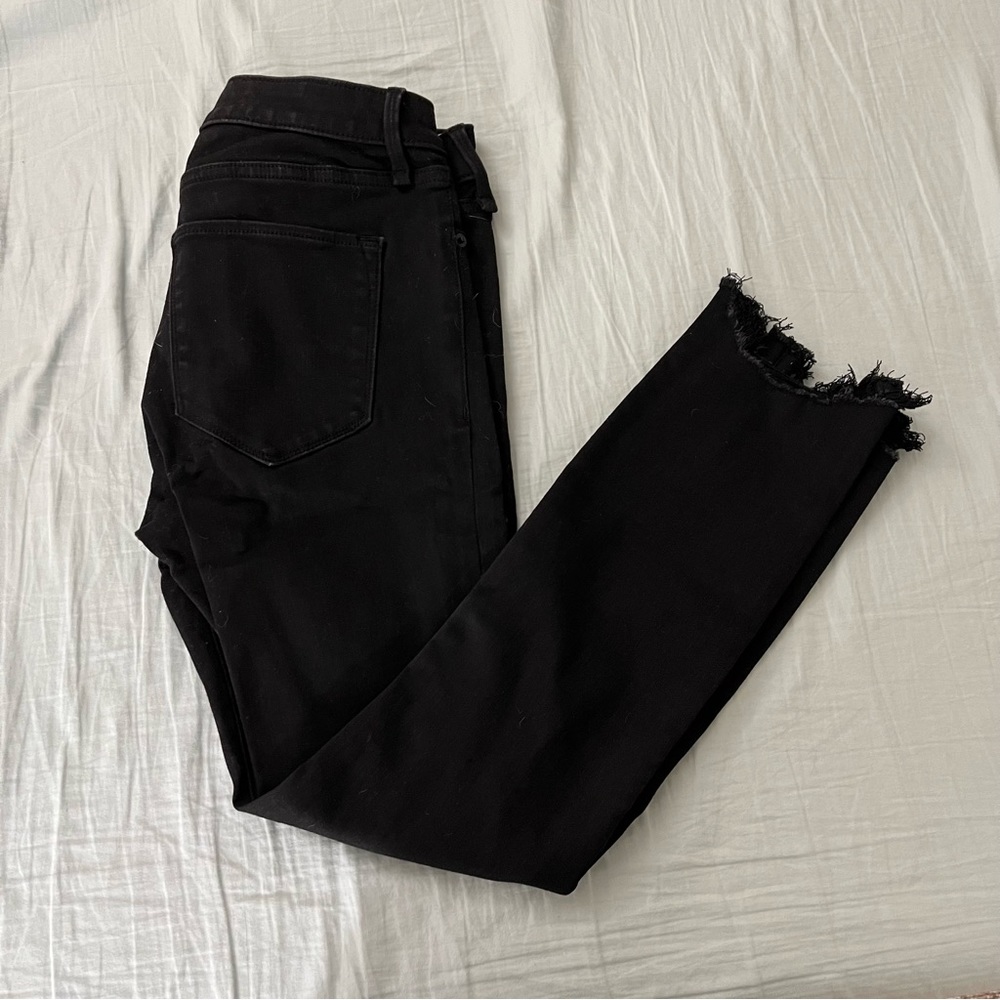 Abercrombie & Fitch Ripped Mid Rise Super Skinny Jeans